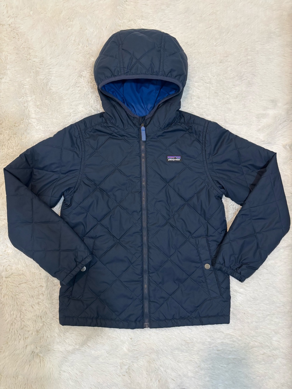 Patagonia Kids Puffer Jacket Size Medium 10 Navy